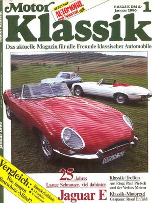 Motor Klassik 186, Jaguar E, Royal Enfield, Adler, Stoewer, Fiat, BMW, DKW