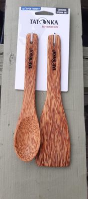 NEU Tatonka Kokos Holz Kochlöffel Set für Camping Outdoor Survival Bushcrafting