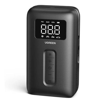 Ugreen Tragbarer Akku-Luftkompressor mit LED-Leuchte - Schwarz