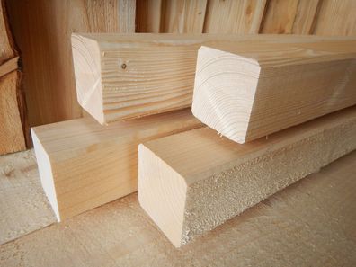 10x Fichte 6x6x150cm KVH Nsi gehobelt Kantholz BALKEN Pfosten Bauholz