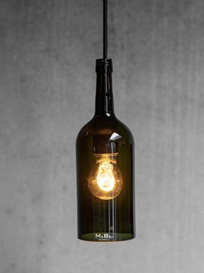 Pendelleuchte aus der 1,5 l Wein Flasche