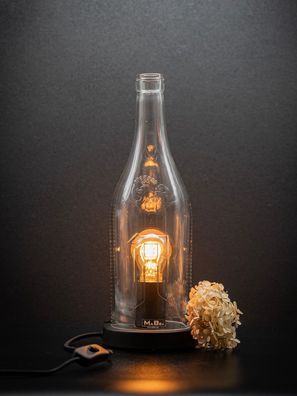 Asbach Big Bottle - TischLampe & Windlicht in einem