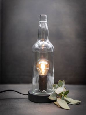 TischLampe aus der Whisky Flasche