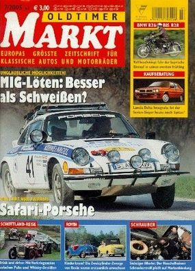 Oldtimer Markt 7 / 2005, Lancia Delta, Safari Porsche, BMW R26, Royal Enfield Airflow
