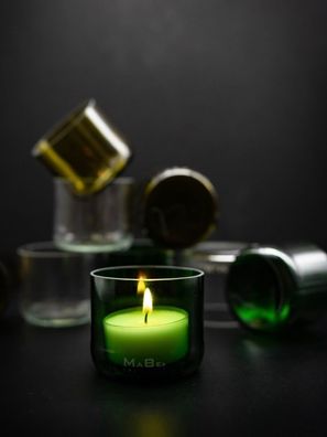 TeeLichtHalter aus der Weinflasche - greenlifestyle - table setting