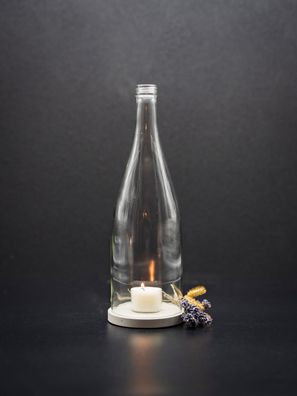 Windlicht 1 l Burgunder Form - 28cm hoch