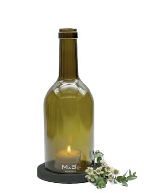 Windlicht klassisch mit Korkmündung - die nachhaltige Geschenkidee