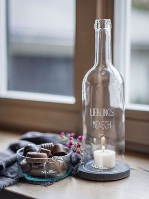 Lieblingsmensch - Windlicht nur für deinen und von dir ! Nachhaltige Geschenkidee m