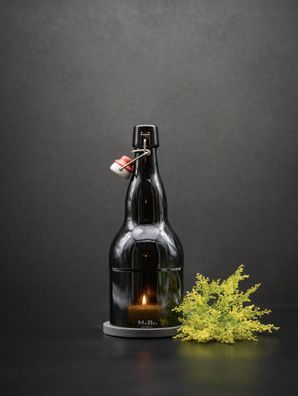 Bier Windlicht Upcycling aus der 2l Bierflasche