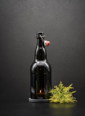 Bier Windlicht Upcycling aus der 2l Bierflasche