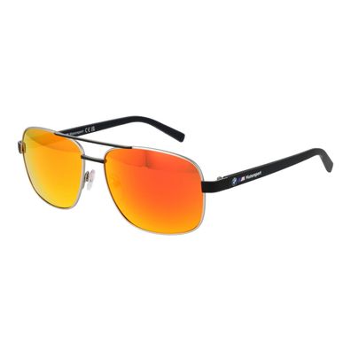 BMW Motorsport Sonnenbrille BS0039 17U 57 Herren Silber