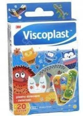Viscoplast Kinder Pflaster, Tier-Motive, 20 Stueck