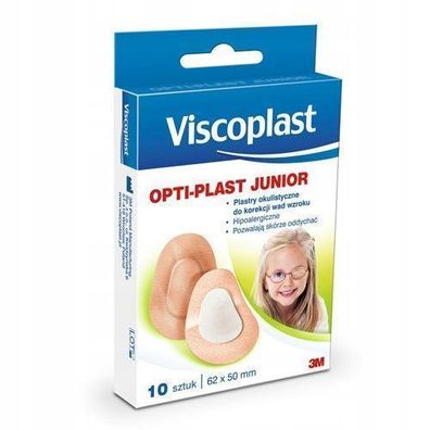 Optiplast Junior Augenpflaster, 62 x 50 mm, 10 Stk. Packung
