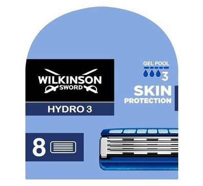 Wilkinson Hydro 3 Skin Protection Rasierklingen, 8er Pack