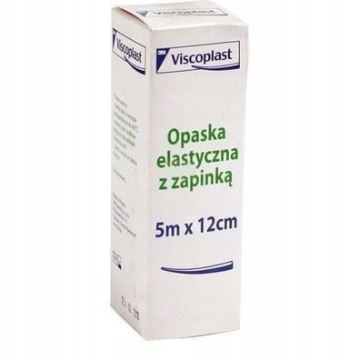 Viscoplast Elastische Bandage mit Schnalle, 5m x 12cm, 1 Stueck