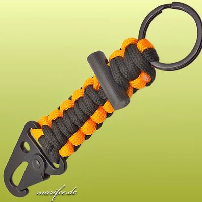 Paracord-Schlüsselanhänger aus Fallschirmschnur, inkl. Feuerstein Art.-Nr. 50076