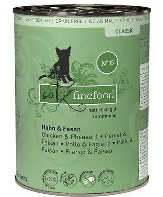 Katzenfeinkost "Huehnchen & Fasan" von Catz - Hochwertiges Futter fuer glueckliche