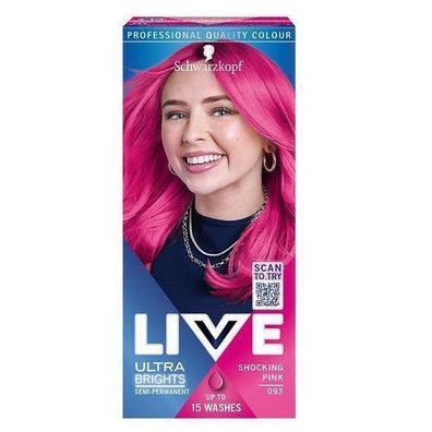Schwarzkopf Lebendige Farben Ultra Brights Pastell 093 Schockierendes Rosa - 150