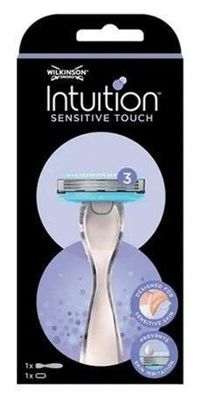 Wilkinson Intuition Sensitive Touch Rasierer mit 1 Ersatzklinge fuer eine sanfte