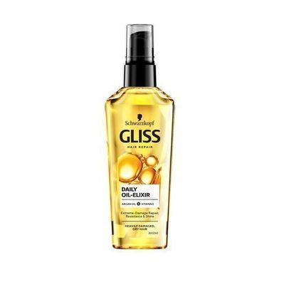 Schwarzkopf Gliss Haaroel Taegliches Oel-Elixier mit Oeltroepfchen, 75ml