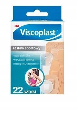 Viscoplast Sport-Set, 22-teiliges Pflasterset fuer Sportverletzungen
