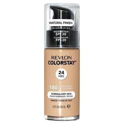 Revlon ColorStay SPF20 Foundation fuer normale & trockene Haut - 180 Sand Beige,