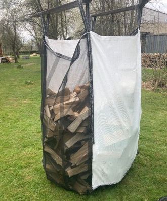 100 x Klassik Woodbag Holzbag 100x100x160cm Sternboden Holz Big Bag