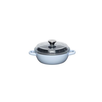 Riess Sauteuse avec couvercle en verre 20cm, haute SKY BLUE