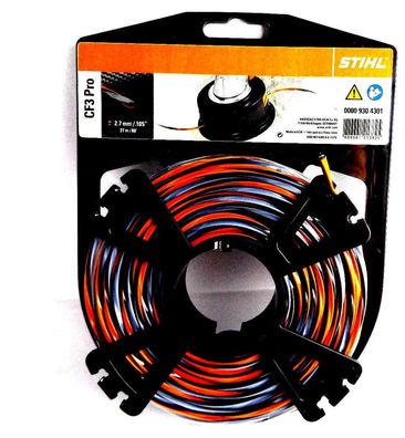 Stihl Mähfaden CF3 Pro kreuzförmig Rolle 2,7 mm x 27 m Motorsensen