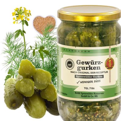 DDR Gurken Spreewälder Gewürzgurken Spreewaldgurken