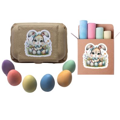 Kreide Eier Kinderkreide Straßenmalkreide Kreide-Eier in bunten Farben Tafelkreide