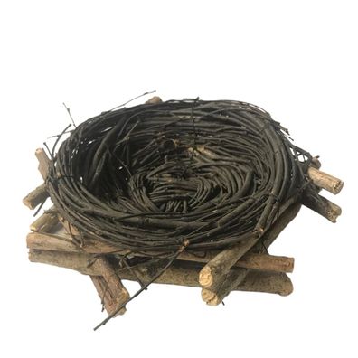 Osternest aus Birkenreisig Ø 18–20 cm – Natürliches Deko-Nest mit Birkenstöckchen