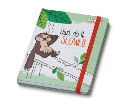 Nici 43481 - Notizbuch mit Hardvocer - Faultier