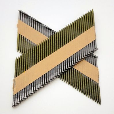 2000 Streifennägel 2,8 x 70 gerillt blank, 34° D-Kopf (z.B. für Milwaukee, Paslode)