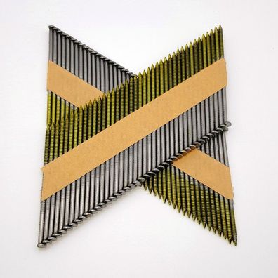 3000 Streifennägel 2,8 x 80 Ringschaft blank 34° D-Kopf (z.B. für Milwaukee, Paslode)