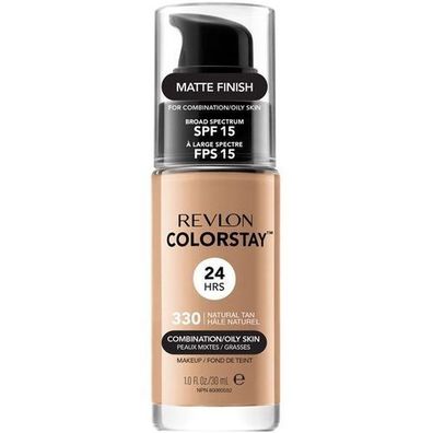 Revlon ColorStay SPF15 Flüssigfoundation für Misch- und fettige Hauttyp 330 Natu