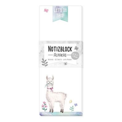 Notizblock Alpaka, Graetz Verlag, EB 04522, Kühlschrankblock