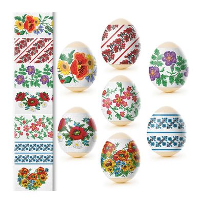 Ostereier Schrumpffolie Thermofolie für Ostereierdekor, für 7 Eier Wischiwanka