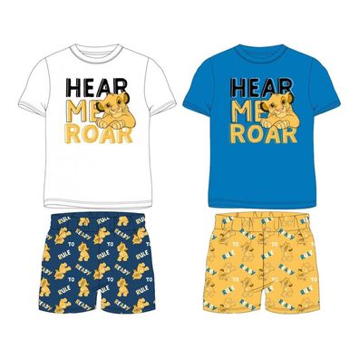 Kurzer König der Löwen Pyjama „Hear Me Roar“ | 100% Baumwolle | 98–128