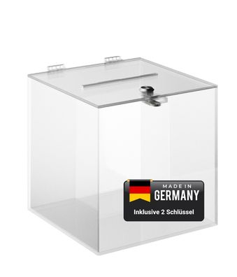 Spendenbox / Losbox aus Acrylglas