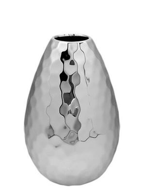 Gilde Vase "Palace" platin Höhe 20,0 cm Durchm. 13,5 cm 43719