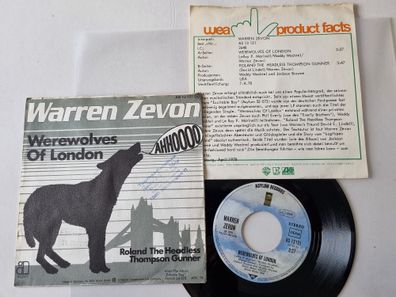Warren Zevon - Werewolves Of London 7'' Vinyl Germany PROMO FACTS