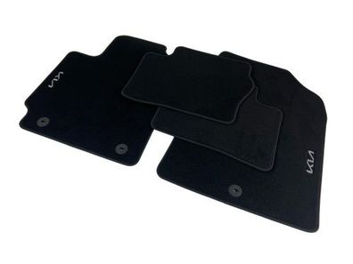OEM Kia Picanto Fußmatten Velours Schwarz Original JA mit Logo Teppich Stoff 4x