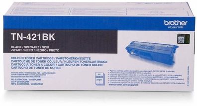 Brother TN-421 BK Original Toner Schwarz Tonerkartusche TN421 OVP 3000 Seiten