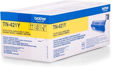 Brother TN-421Y Original Toner Gelb Tonerkartusche TN 421 Y OVP 1800 Seiten