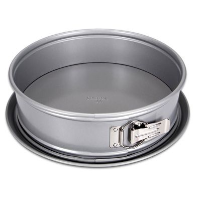 Städter Moule à charnière ø 28 cm / H 7 cm Argent avec fond plat