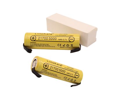 1x LiitoKala Lii-50E 3,7 V 21700 INR21700-50E 3,6V 5000mAh 10A Li-Ion-Akku U-Lötfahne