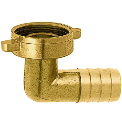 GEKA® Winkelschlauchverschraubung 90° Innengewinde 1 Zoll - 19 mm Messing