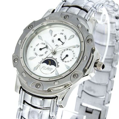 Flair Herrenuhr Farbe silber Vollkalender