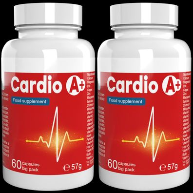 Cardio A+ - 120 Kapseln (2 x 60 Kapseln) - 2er Pack